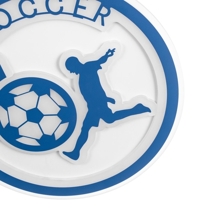 Люстра Люстра "Футбол" LED 68Вт 2 режима синий 55х50х10см