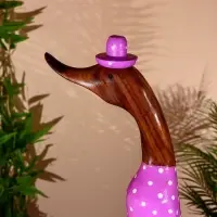 Сувенир &laquo;Утка в сиреневом&raquo;, 70 см, дерево