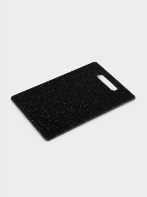 Доска разделочная Доляна «Морбио», пластик PP, 30×20×0.7 см, чёрная