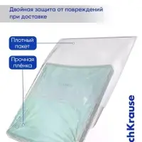 Тетрадь 18 листов в клетку ErichKrause CoverPro fizzy, бирюзовая