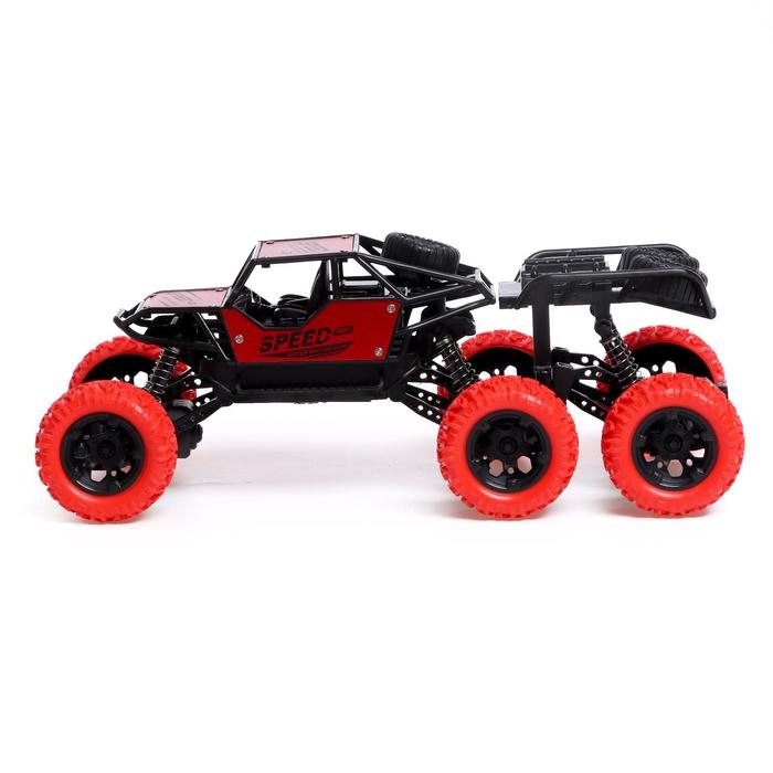 Джип радиоуправляемый «Монстр 6x6», работает от аккумулятора, МИКС Джип радиоуправляемый «Монстр 6x6», работает от аккумулятора, МИКС