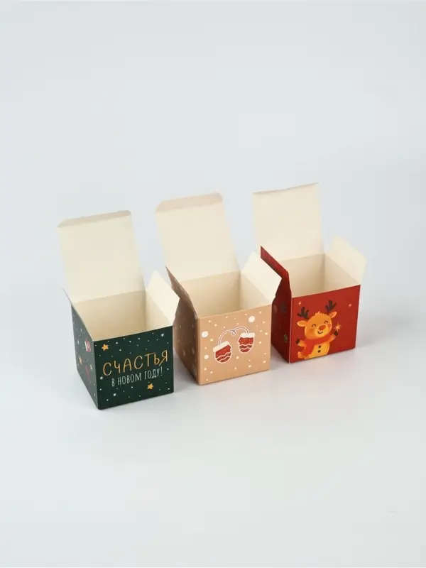 Коробки для адвент - календаря новогодние &laquo;Европейский&raquo;, 31 шт., 7&times;7&times;7 см
