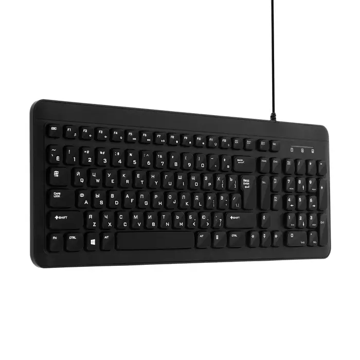 Клавиатура компьютерная Sima-Land SL-02, мембранная, островная, 104 клавиши, USB, 1.5 м, черная