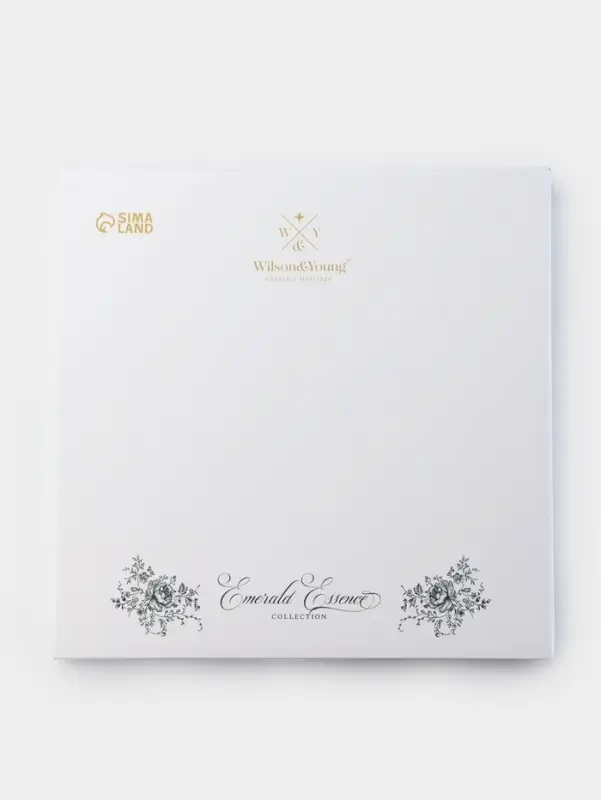 Тарелка WY Emerald Essence, d=26.5 см, фарфор, белая