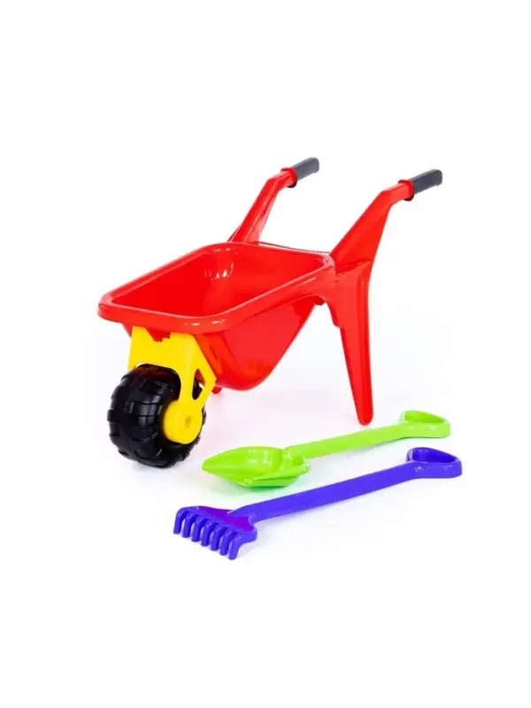 Набор игрушек для песочницы &laquo;Садовод&raquo;, 3 предмета: тачка, лопата, грабли, МИКС