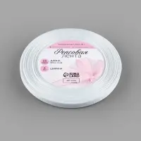 Лента репсовая, 6 мм, 23&plusmn;1 м, белая №01