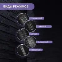 Лейка для душа ZEIN Z0502, 5 режимов, средняя, d=95 мм, пластик, цвет хром