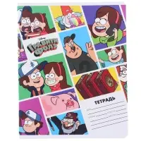Тетрадь в линейку 24 листа, 5 видов МИКС, обложка мелованный картон, «Гравити Фолз» Тетрадь в линейку 24 листа, 5 видов МИКС, обложка мелованный картон, «Гравити Фолз»