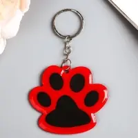 Брелок для ключей на кольце «Лапка», светоотражающий, 5.5×5 см, МИКС