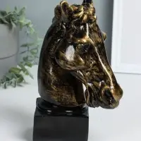Копилка для денег &laquo;Голова коня&raquo;, гипс, 25 см, античный