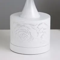 Аромалампа электрическая RISALUX &laquo;Цветы&raquo;, 3 режима, Е27, 40 Вт, белая, 13&times;13&times;30 см