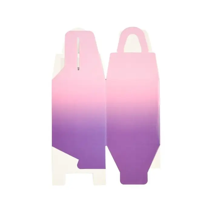 Коробка для капкейков, кондитерская упаковка, 1 ячейка «Розовый градиент», 9 х 9 х 11 см