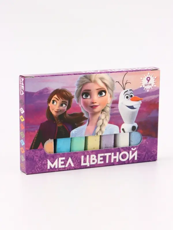 Мелки цветные для асфальта и школьной доски 9 шт. &laquo;Сестры&raquo;