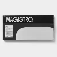 Блюдо сервировочное Magistro White Snow, 24.5&times;11&times;1.5 см, фарфор, белое