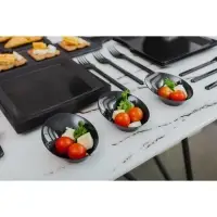 Форма пластиковая одноразовая для фуршета &laquo;Содо&raquo;, 50 мл, 9.5 см, чёрная