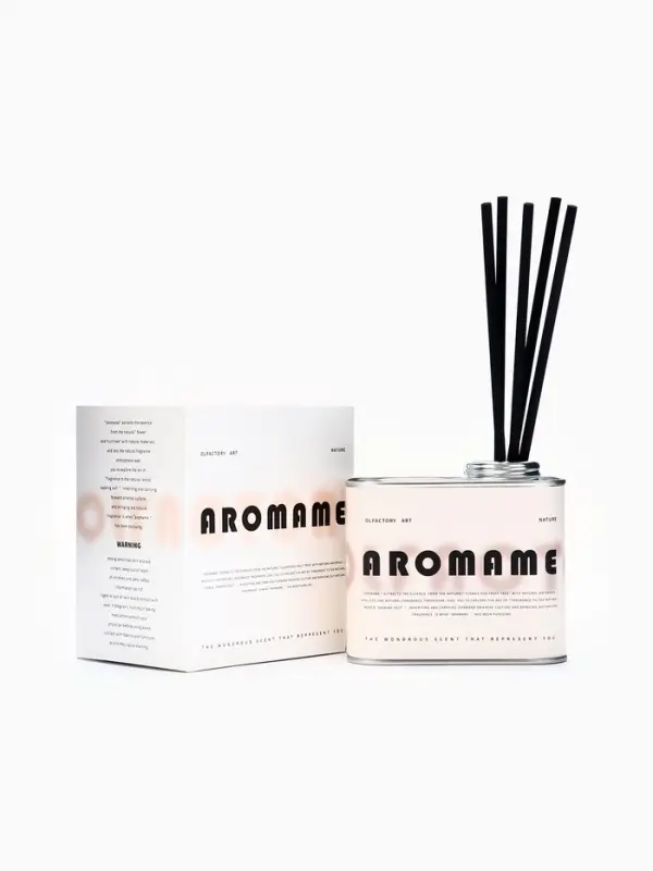 Набор диффузор ароматический Aromame, белый чай, 500 мл, прямоугольная банка