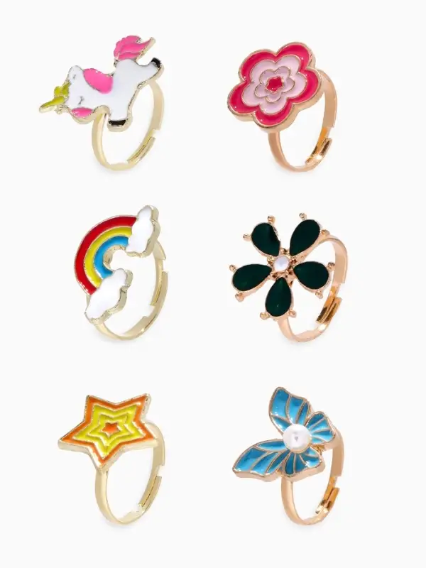 Кольцо &laquo;Выбражулька. Сказочное ассорти&raquo;, форма МИКС, разноцветное, безразмерное