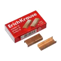 Скобы омеднённые №10, ErichKrause, для степлера, 1000 шт.