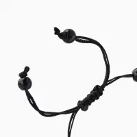 Браслет из бусин &laquo;Череп с костями&raquo;, d=6 см, чёрный, коричневый