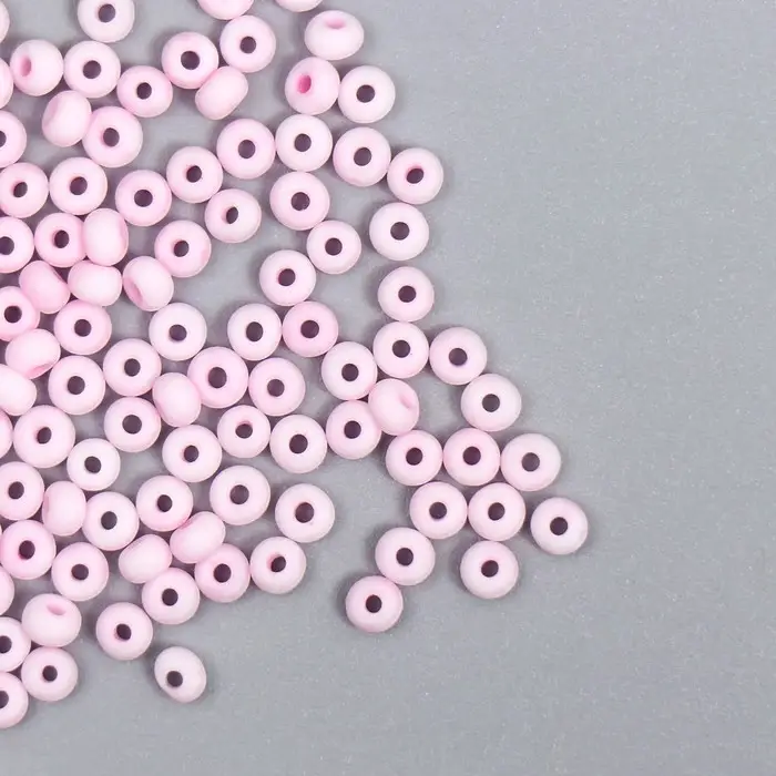 Бисер стекло 8/0  Бисер стекло 8/0 "Маршмеллоу. Матовый. Розовый зефир" 10 гр