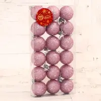 Ёлочные шары &laquo;Дженна&raquo;, d=4 см, набор 18 шт., розовые