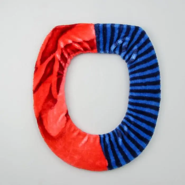 Чехол на сиденье для унитаза на резинке «Лёгкость», 35×39 см, цвет МИКС Чехол на сиденье для унитаза на резинке «Лёгкость», 35×39 см, цвет МИКС