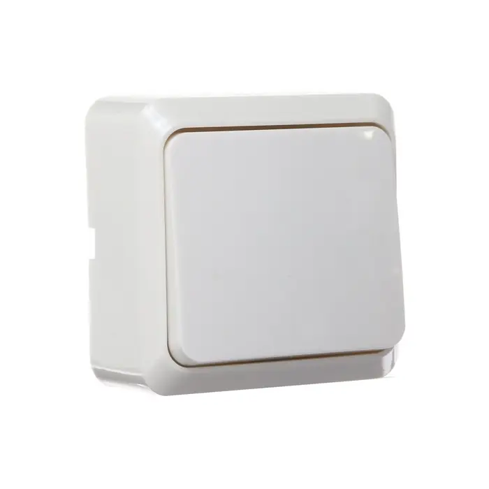 Выключатель Luazon Lighting "Лига", 10 А, 1 клавиша, накладной, белый