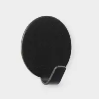 Крючки самоклеящиеся Black Loft, 4 шт., металл, радиус 3.4 см, чёрные