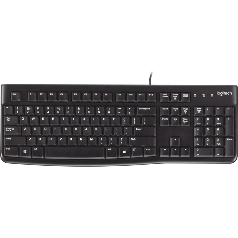 Клавиатура Logitech USB K120 ANSI EN/RU BLACK (920-002583)