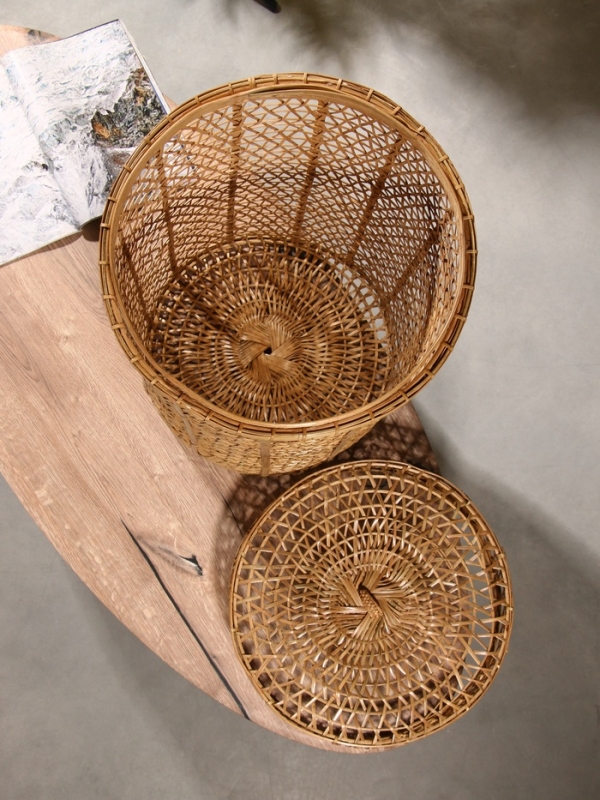 Корзина плетёная  Корзина плетёная "Баскет" бамбук 40х40х60 см, светлая