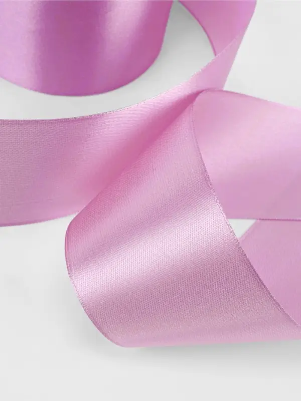 Лента атласная, 50 мм, 23&plusmn;1 м, светло-сиреневая №45