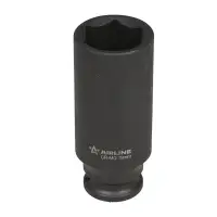 Головка ударная торцевая 3/8"DR шестигранная глубокая 19мм, L=65мм