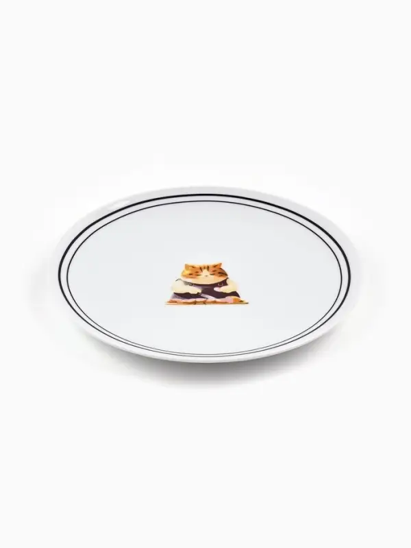 Тарелка плоская керамическая &laquo;Котик&raquo;, d=20 см