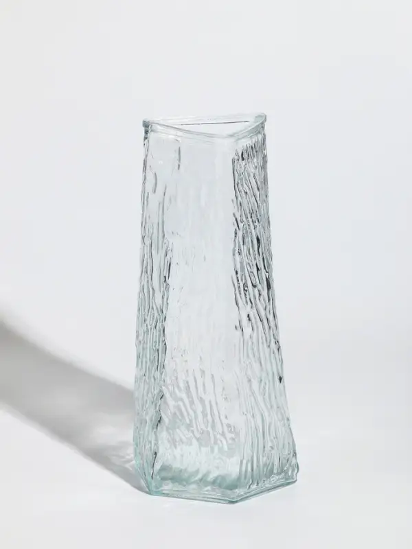 Ваза стекло настольная "Джойс" 24х11х7,5 см, прозрачный