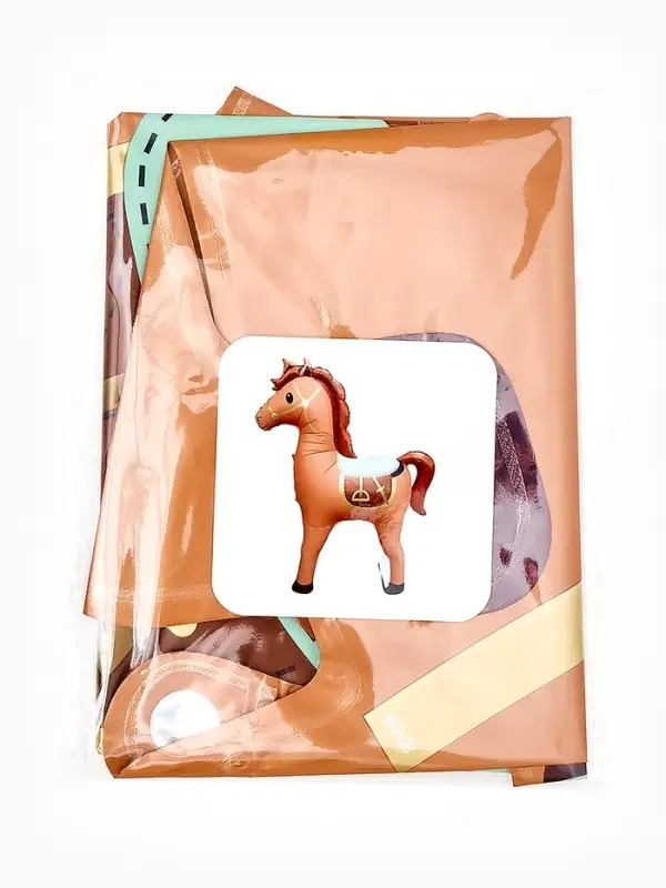 Воздушный шар фольгированный 28" "Лошадка", цвет коричневый