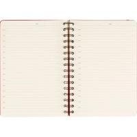 Ежедневник недатированный А5 PRAGMATIC на гребне, красный, 128л 3-748/05