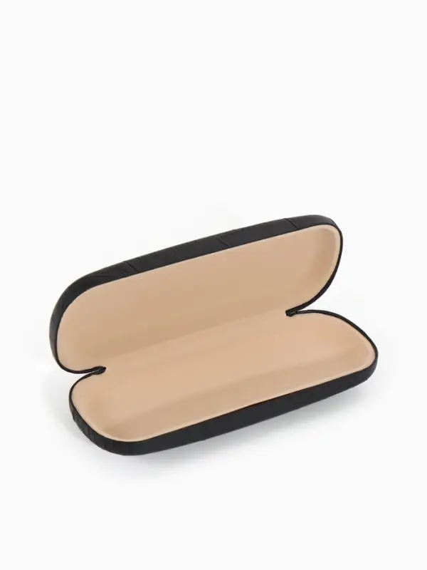 Футляр для очков Июнь2503, 16*5,8*3 см, хлопушка, черный Футляр для очков Июнь2503, 16*5,8*3 см, хлопушка, черный