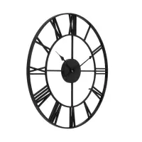 Часы настенные, серия: Лофт, плавный ход, d=45 см, чёрные