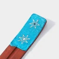Подставка под благовония &laquo;Карма&raquo;, 25.5&times;3.5 см, дерево, голубая
