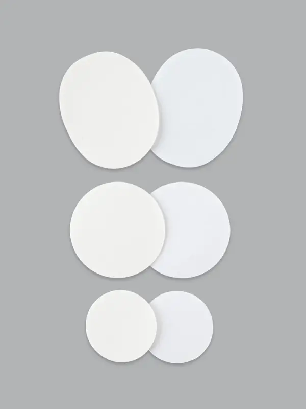 Набор 6шт заплаток клеевых для обуви кожзам белый АУ