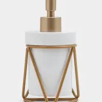 Дозатор для мыла SAVANNA &laquo;Геометрика&raquo;, 250 мл, на подставке, белый