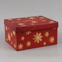 Коробка подарочная, складная 31.2&times;25.6&times;16.1 см &laquo;С Новым годом&raquo;
