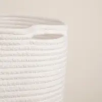 Корзина для хранения SL Home, плетёная, ручной работы, 35&times;35&times;30 см, белая