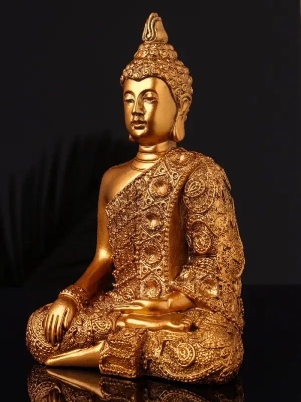 Фигурка гипс &laquo;Будда большой&raquo;, 17&times;13 см, бронза