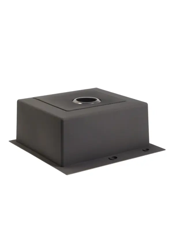 Мойка кухонная AFLORN AF95050DF, врезная, S=3.0 и 0.8 мм, 50&times;50 см, сифон, черная