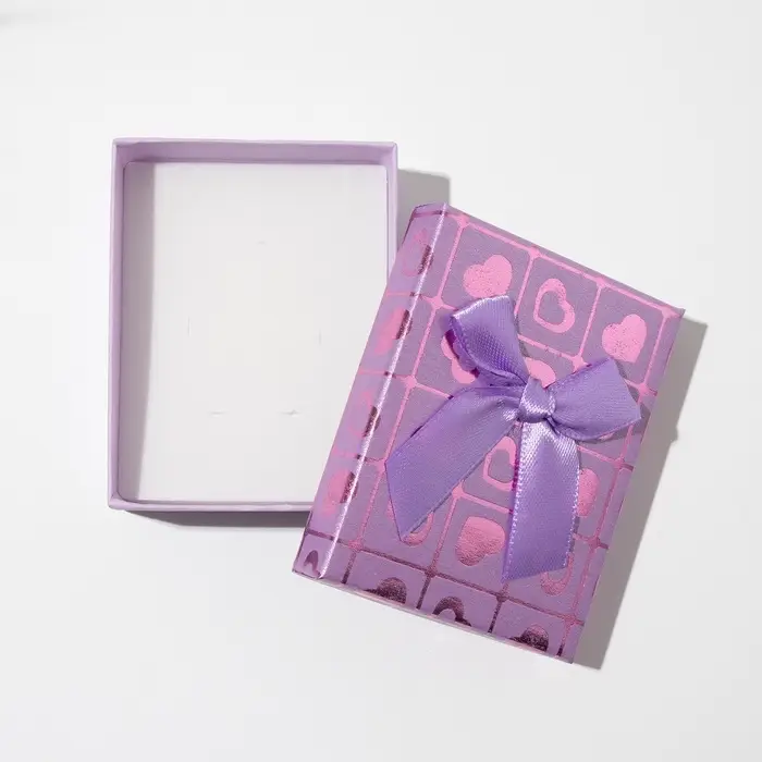 Коробочка подарочная под набор «Сердца», 7×9 (размер полезной части 6.5×8.5 см), МИКС, вставка белая Коробочка подарочная под набор «Сердца», 7×9 (размер полезной части 6.5×8.5 см), МИКС, вставка белая