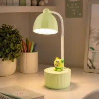 Лампа настольная RISALUX &laquo;Мини лягушонок&raquo;, светодиодная, 3 режима, 6.4 Вт, USB, салатовая, 10&times;10&times;37.5 см