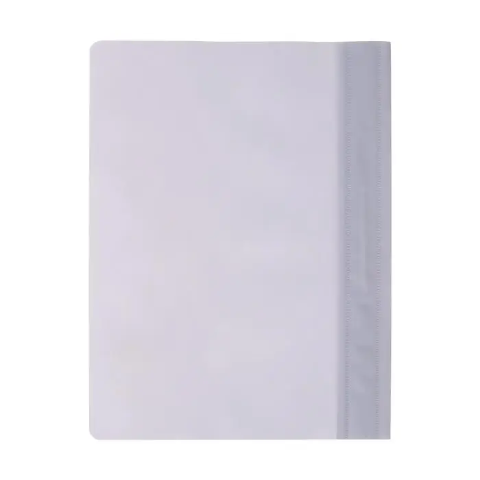 Папка-скоросшиватель Calligrata, А4, 120 мкм, серая, прозрачный верх