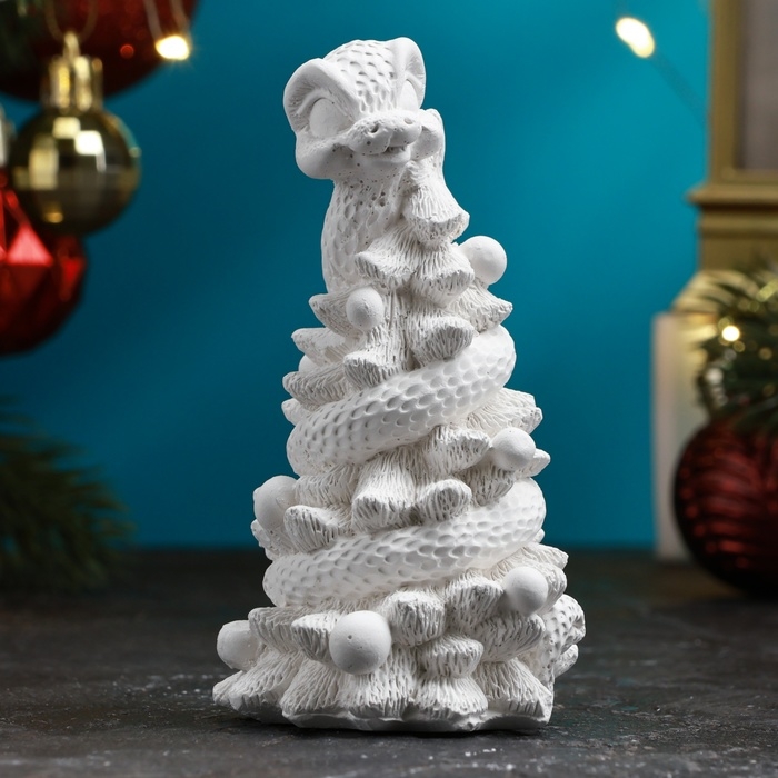 Фигура для раскраски  Фигура для раскраски "Змея на елке" 10см