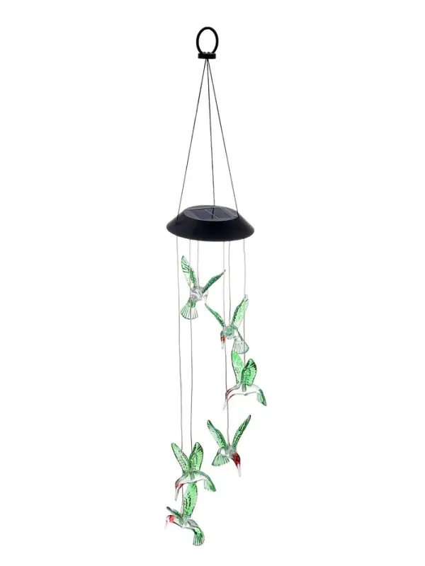 Садовый светильник &laquo;Колибри&raquo;, уличный, на солнечной батарее, 6 LED, свечение мульти